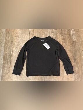 The Children's Place Black Waffle Knit Crew Top
